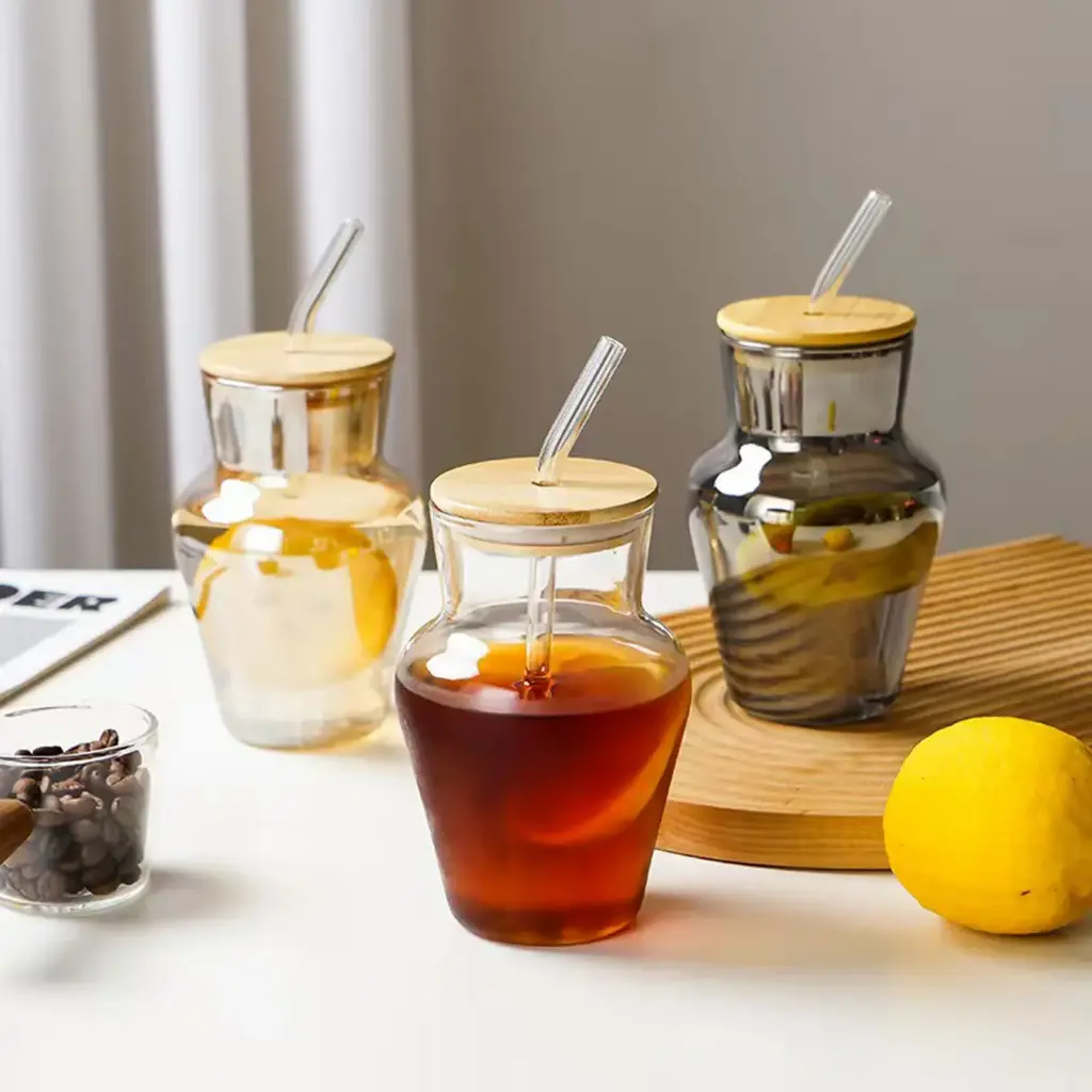 360 HOME MY KITCHEN GLASS CUP  5*13.5*6.5CM 