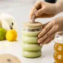 360 HOME MY KITCHEN GLASS CUP  6*13*6.3CM 