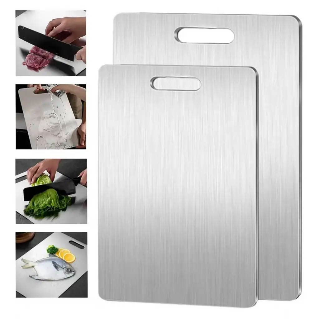 360 HOME MY KITCHEN  STAINLESS CUTTING BOARD  34*23CM