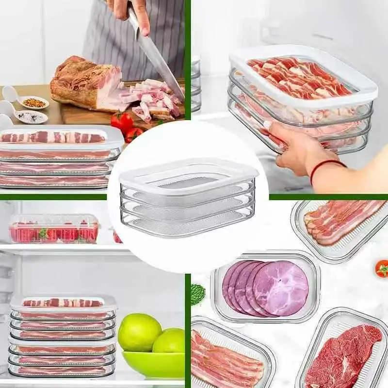 360 HOME MY KITCHEN PLASTIC FRIDGE STORAGE BOX 22.5*16*12CM 