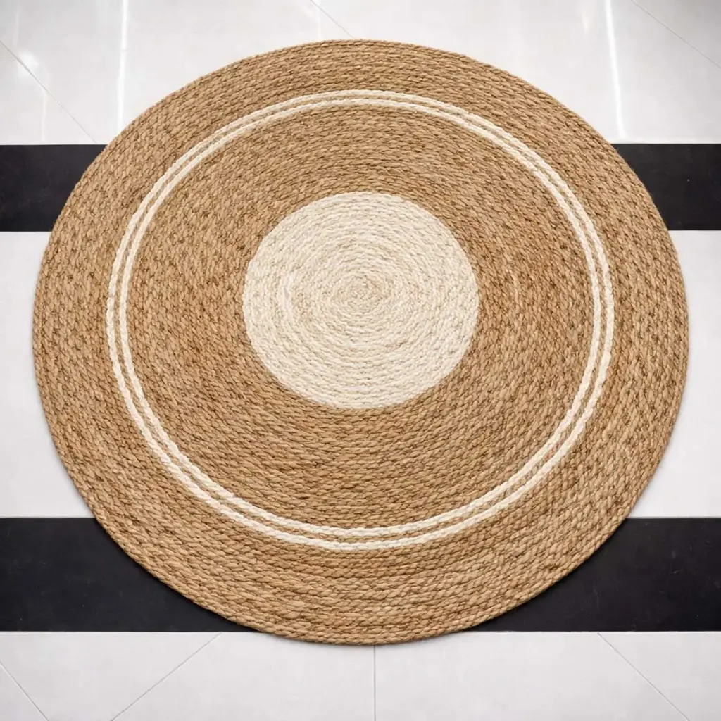 360 HOME FLOORMAT STRAW 120CM BRAIDED DESIGN NATURAL COLOR 