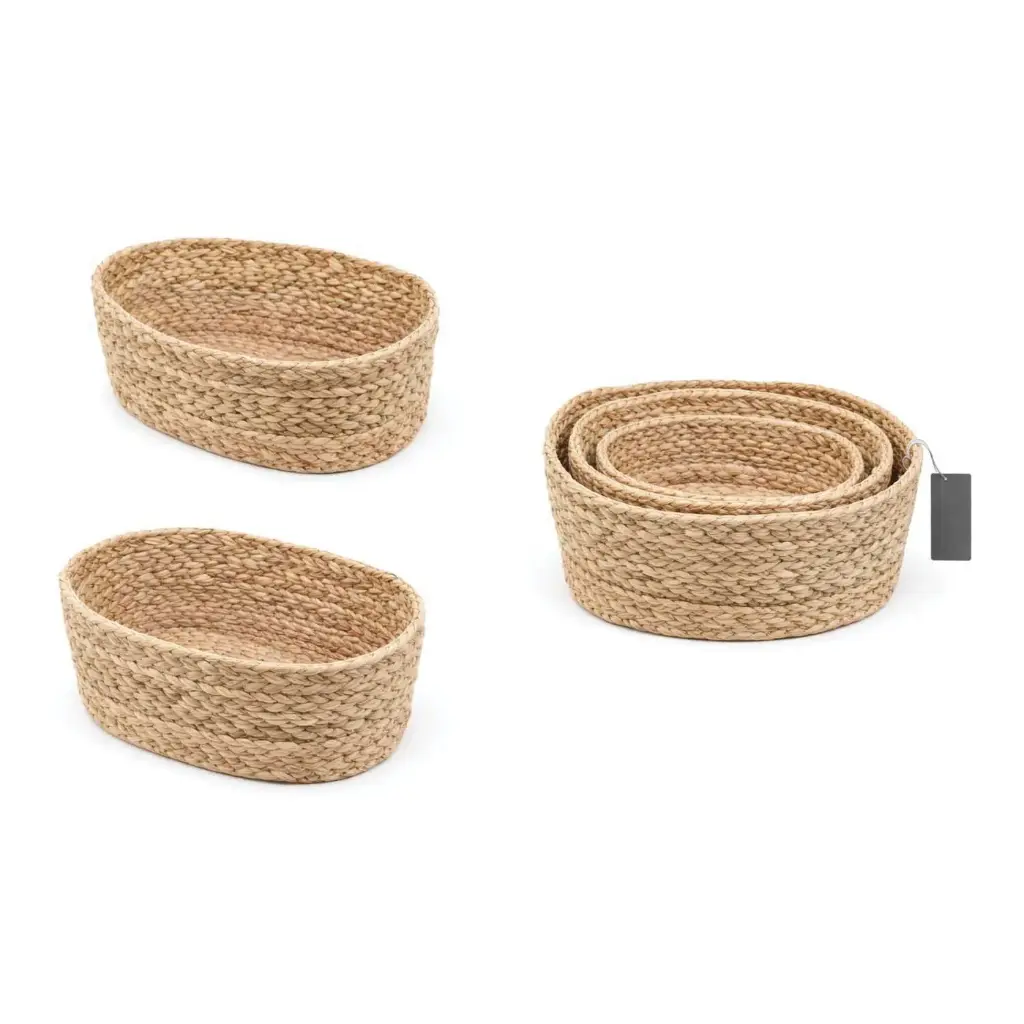 360 HOME BASKET STRAW 29*10/25*9CM VERSATILE FOR VARIOUS STORAGE NEEDS