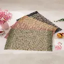 360 HOME PLACEMAT STRAW 30*45CM MULTIPLE COLORS BEIGE,REDDISH-PINK HUE,DARK GREY/BLACK SHADE OF WEAVE PATTERN