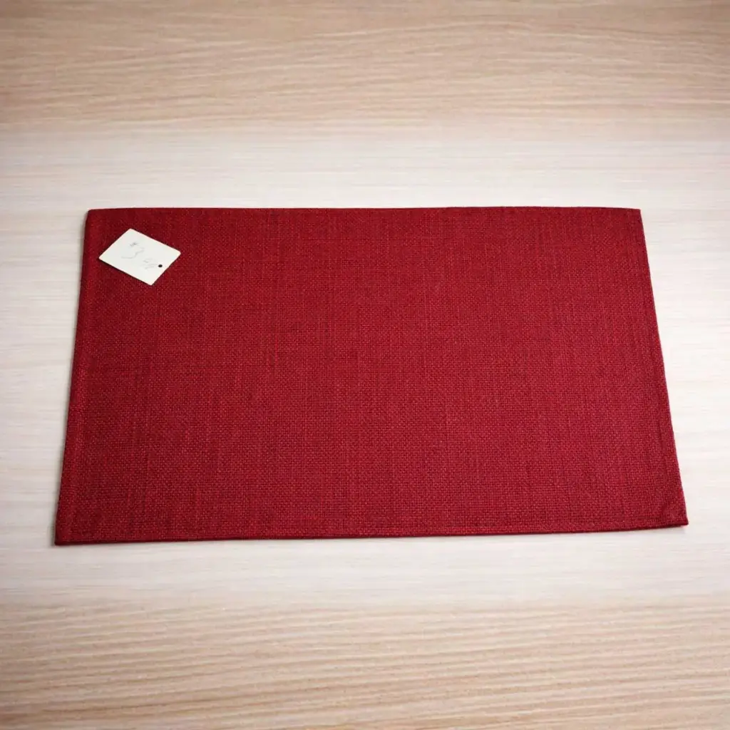 360 HOME PLACEMAT STRAW 30*45CM RECTANGULAR RED TUFFED OR WOVEN
