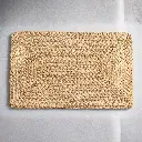 360 HOME PLACEMAT STRAW 30*45CM RECTANGULAD SHAPED NATURAL LIGHT BEIGE OR OFF-WHITE COLOR DEFINED BORDER +CHANGE IN THE WEAVE PATTERN AROUND THE PERIMETER