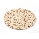 360 HOME PLACEMAT STRAW 35CM ROUND SHAPE WITH A THICK BRAIDED OR COILED TEXTURE LIGHT COLORS