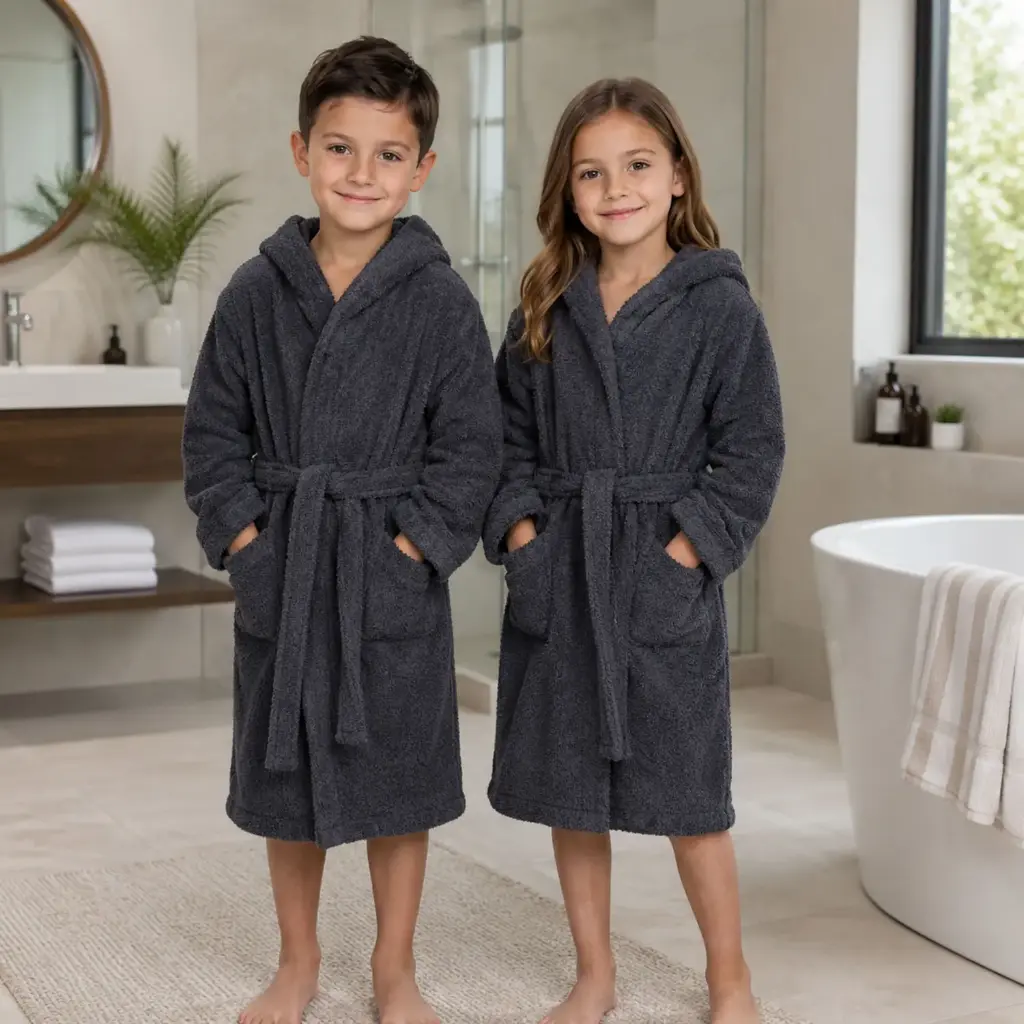 360 HOME BATHROBE GREY 8YO