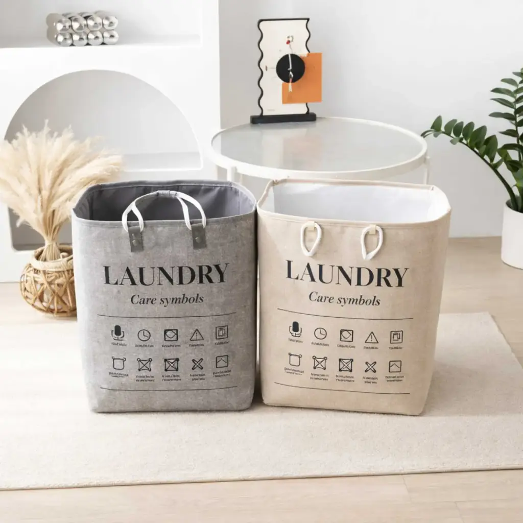 360 HOME MY BATHROOM HOOVEN FOLDABLE LAUNDRY BASKET 30*30*43