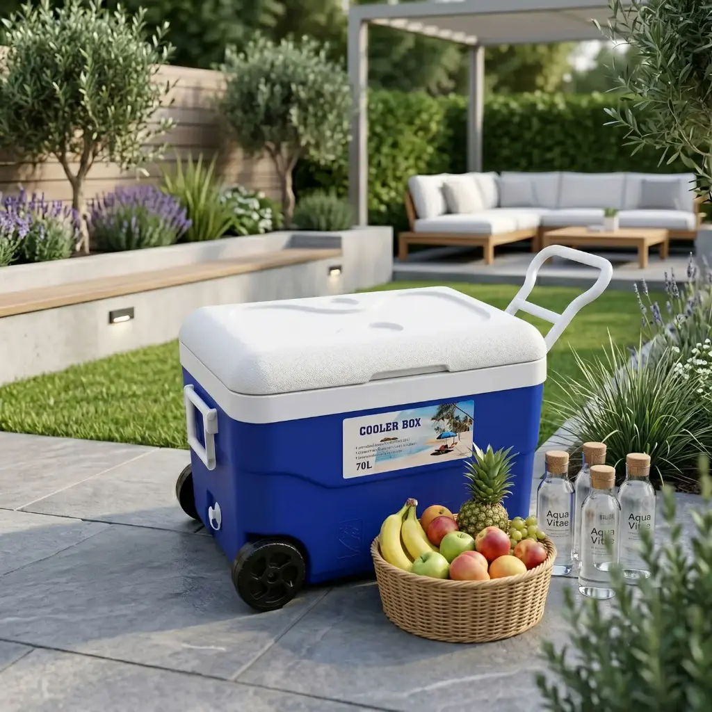 360 HOME ICE BUCKET WITH WHEELS 70L 63*42*45CM