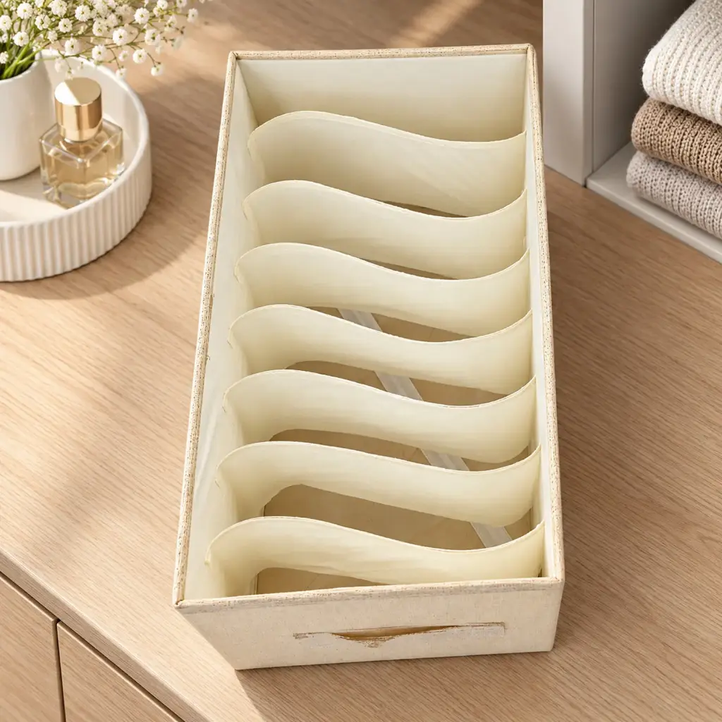 360 HOME BOX ORGANIZER MULTIUSE 47*28*20 COTTON AND
 LINEN CLOTH