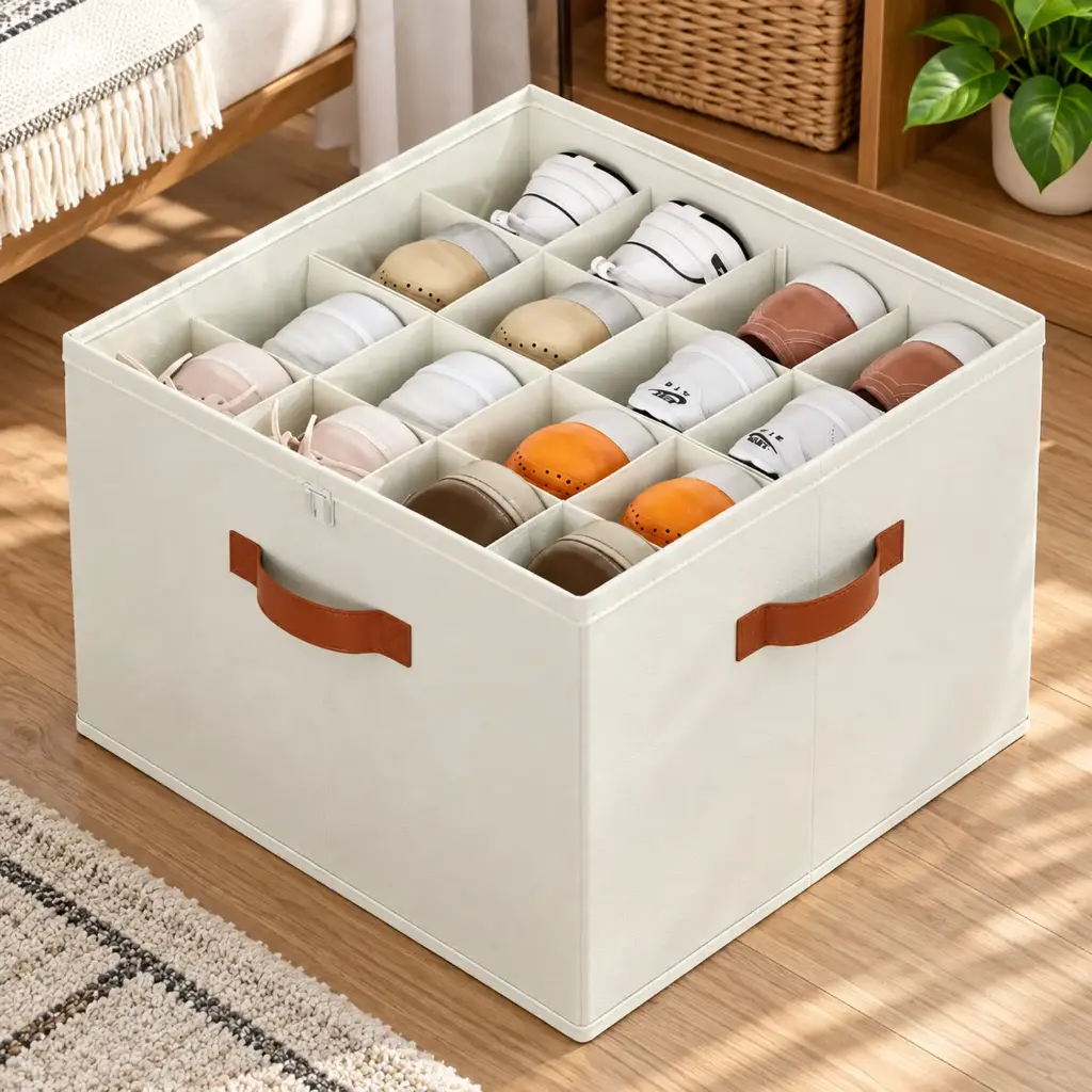 360 HOME BOX ORGANIZER MULTIUSE 53*42*33 FOLDABLE MULTI-
COMPARTMENT STORAGE
