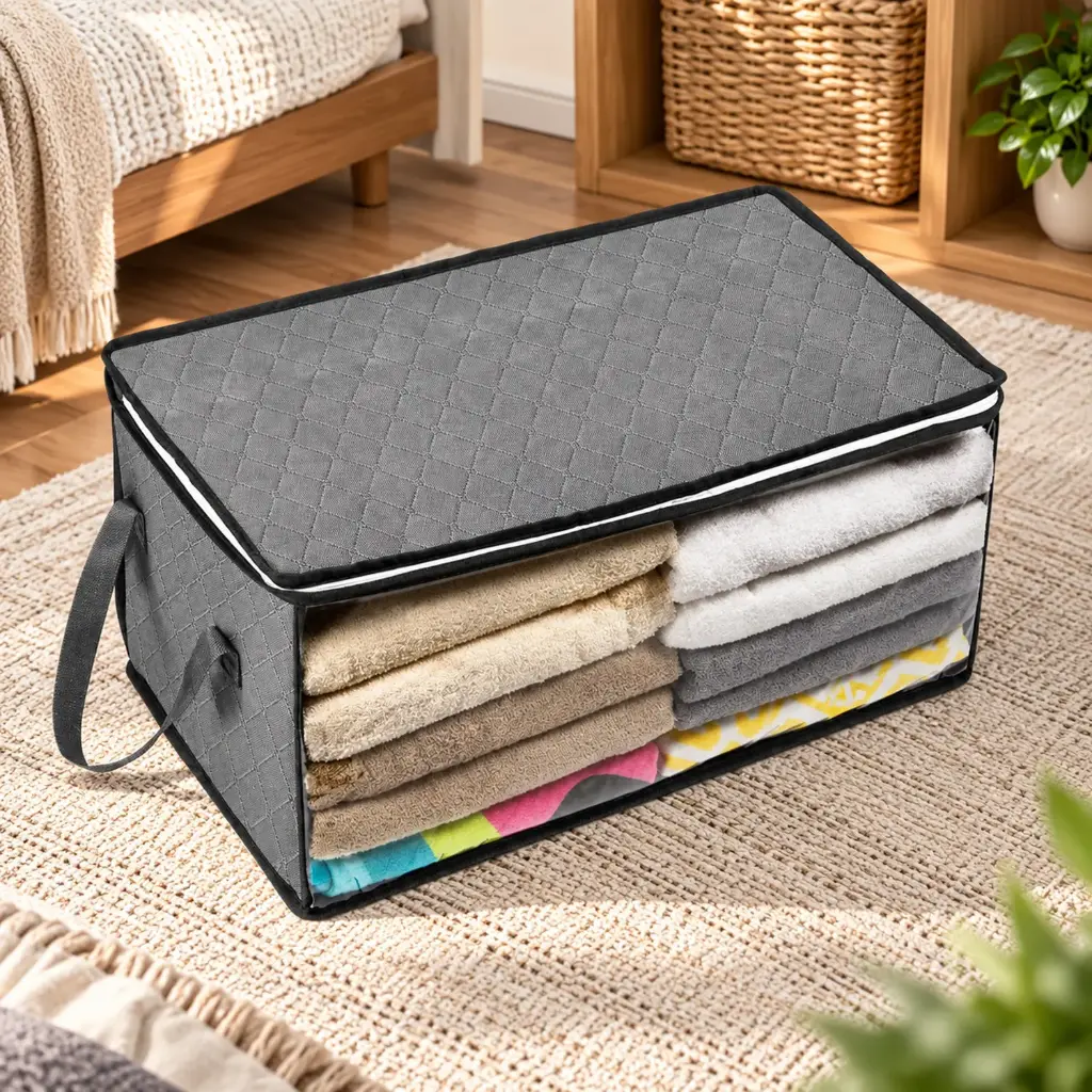 360 HOME BOX ORGANIZER MULTIUSE 58*31*30CM WOVEN STORAGE BAG 