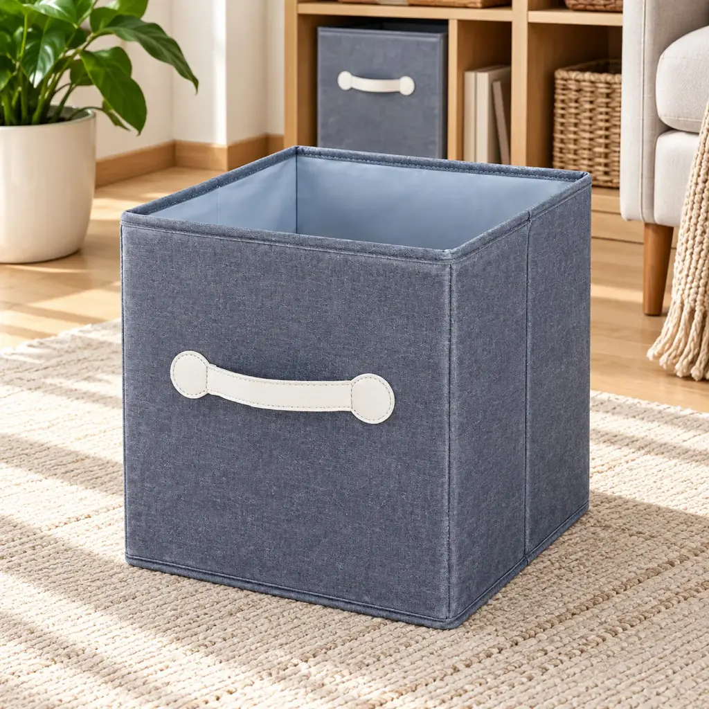 360 HOME BOX ORGANIZER MULTIUSE 28*28*2
8CM WITHOUT LID RH OXFORD CLOTH STORAGE BASKET