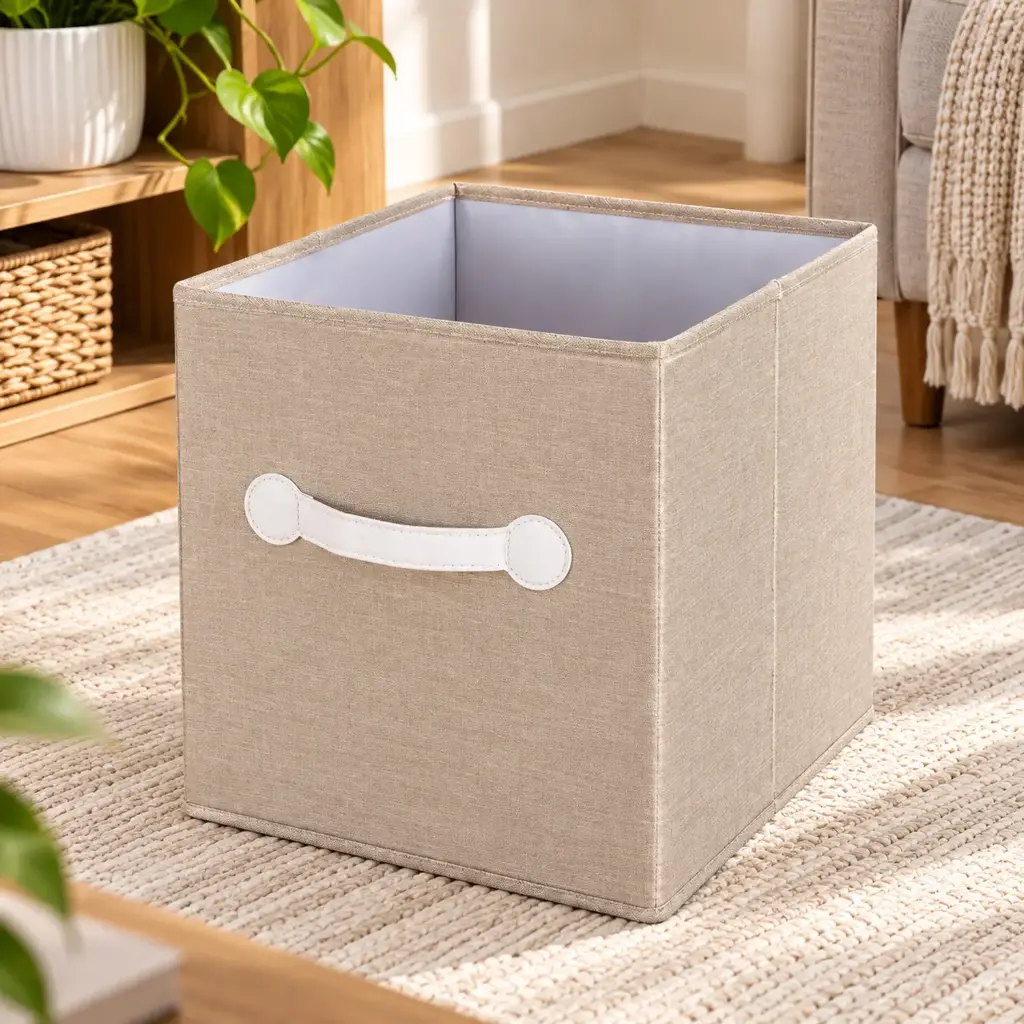 360 HOME BOX ORGANIZER MULTIUSE 28*28*2
8CM WITHOUT LID RH OXFORD CLOTH STORAGE BASKET