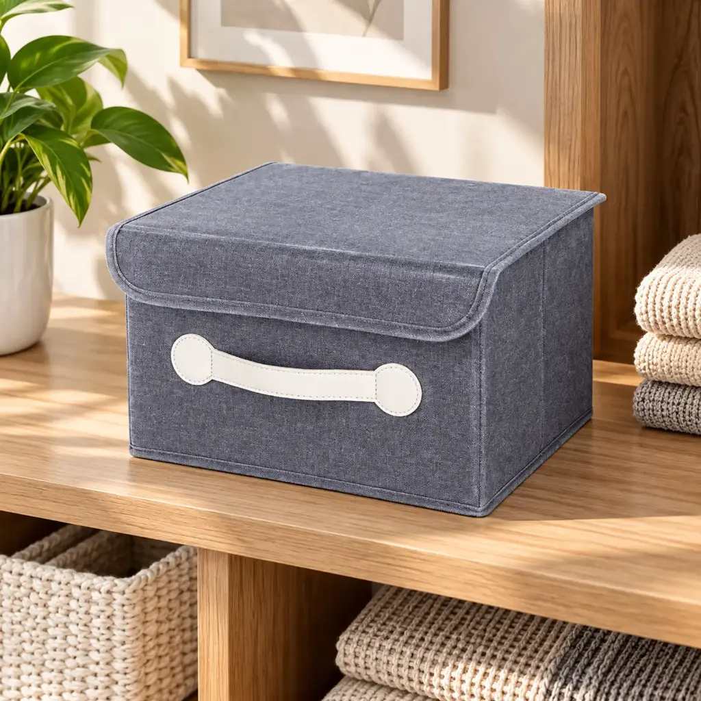 360 HOME BOX ORGANIZER MULTIUSE 28*28*2
8CM WITHOUT LID RH OXFORD CLOTH STORAGE BASKET
