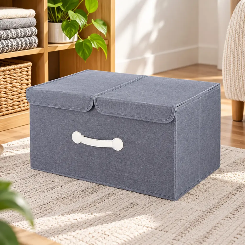 360 HOME BOX ORGANIZER MULTIUSE 28*28*2
8CM WITHOUT LID RH OXFORD CLOTH STORAGE BASKET