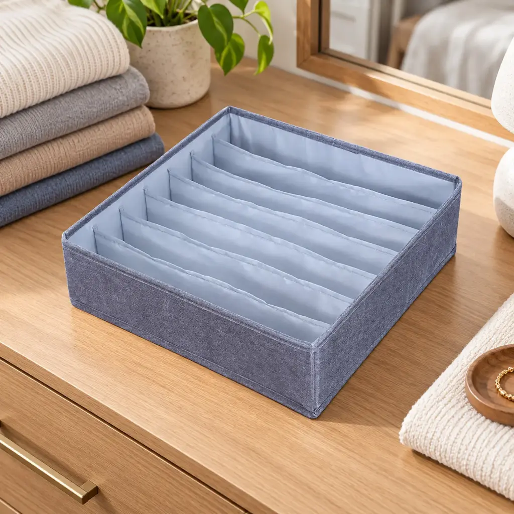 360 HOME  BOX ORGANIZER MULTIUSE 32*32*9
CM7 GRIDS RH OXFORD CLOTH STORAGE BASKET
