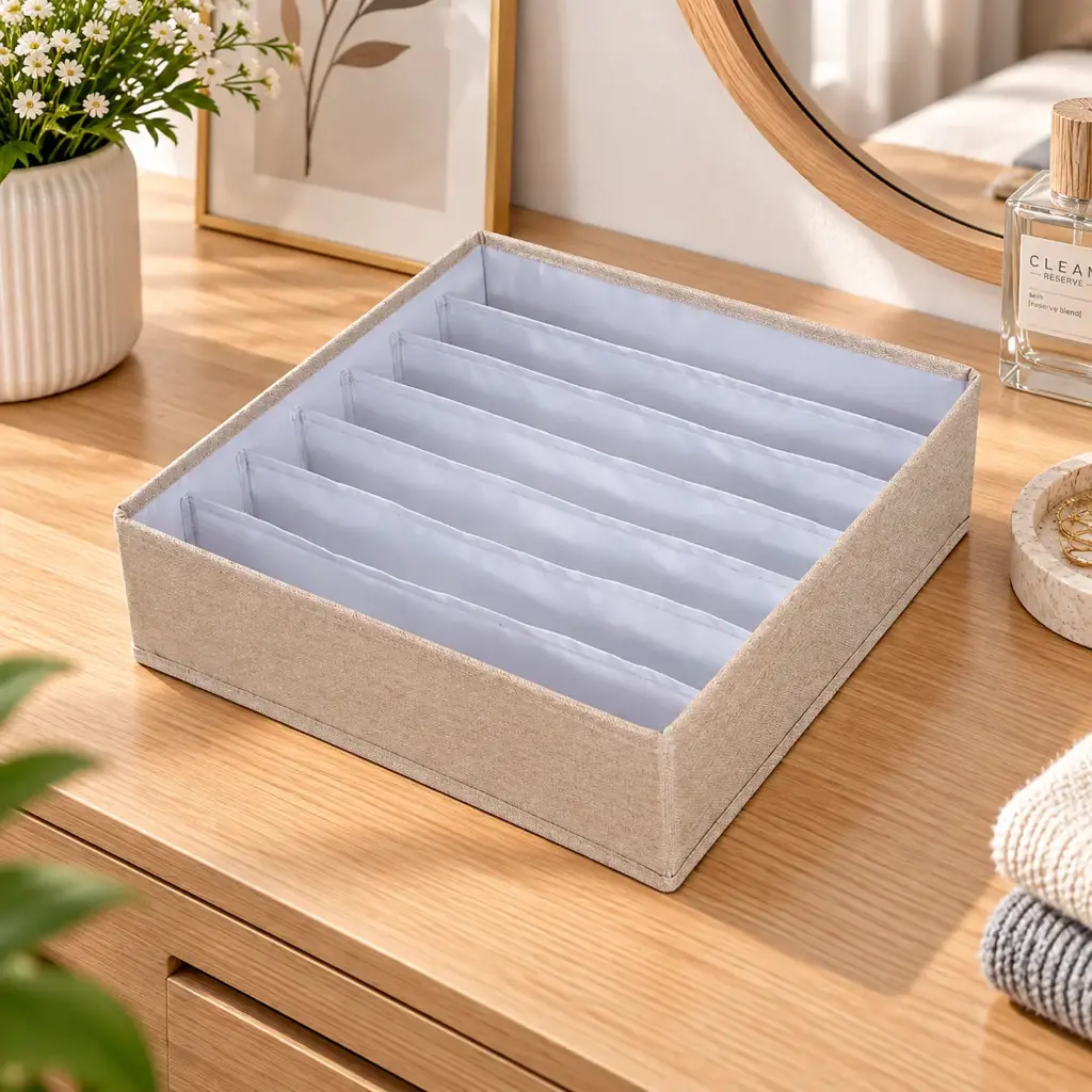 360 HOME BOX ORGANIZER MULTIUSE 32*32*9
CM7 GRIDS RH OXFORD CLOTH STORAGE BASKET