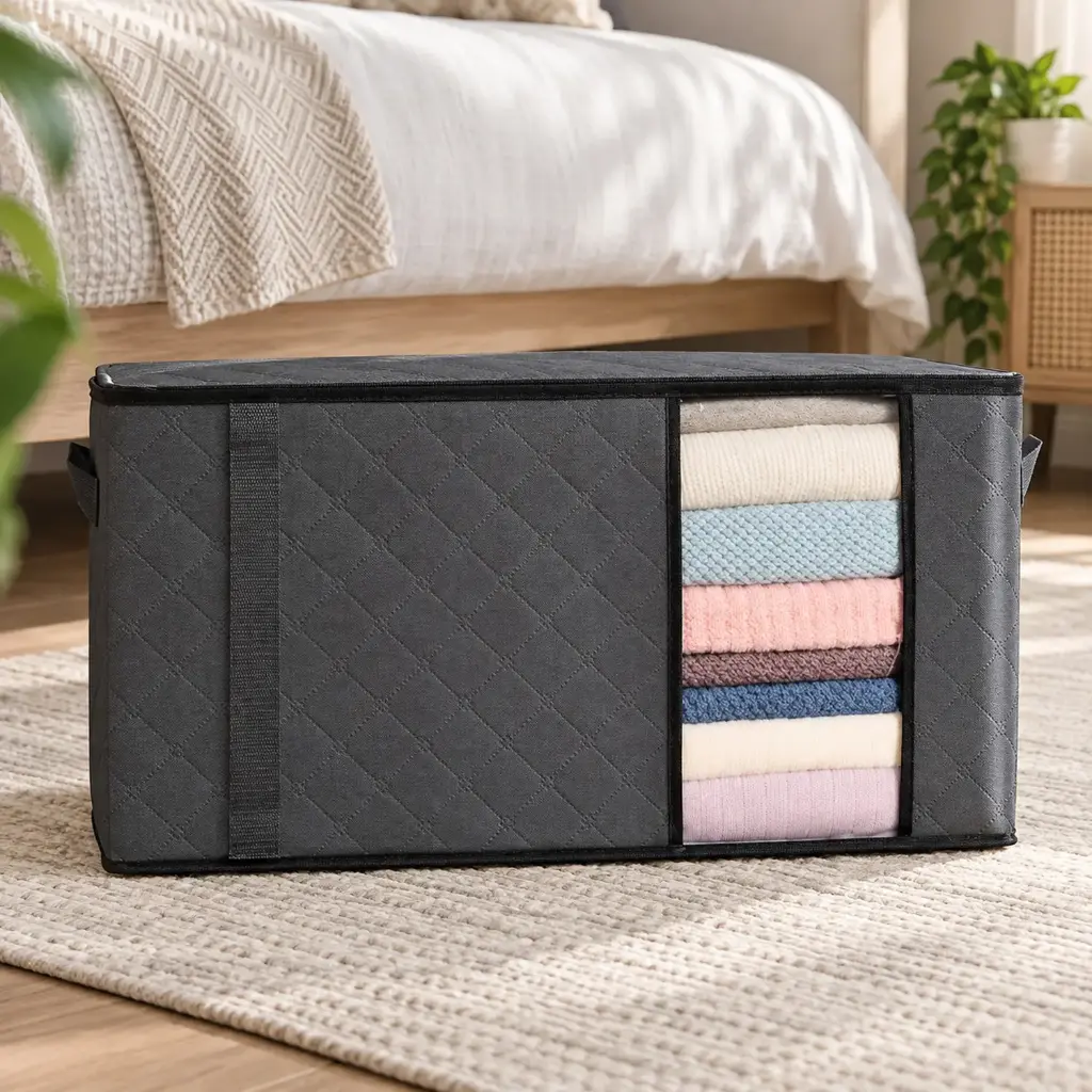 360 HOME BOX ORGANIZER MULTIUSE 90L QUILT STORAGE BAG
