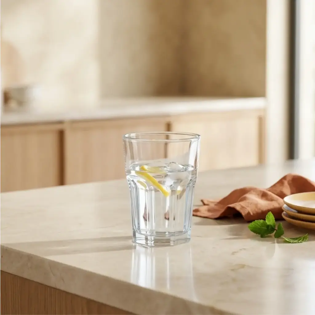 360 HOME MY KITCHEN SHORT GLASS CUP 240ML (72PCS/BOX)