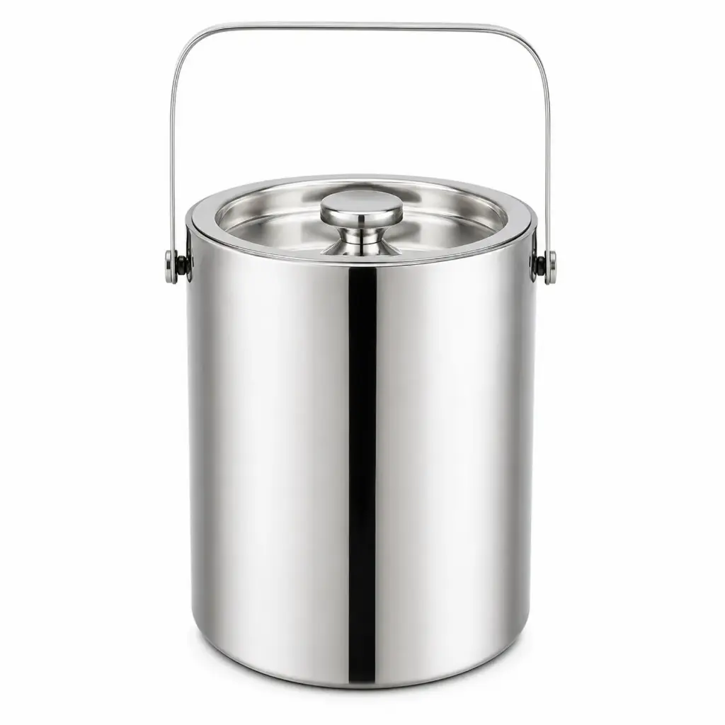 360 HOME MY HOME DOUBLE WALLED ICE BUCKET 2L SILVER