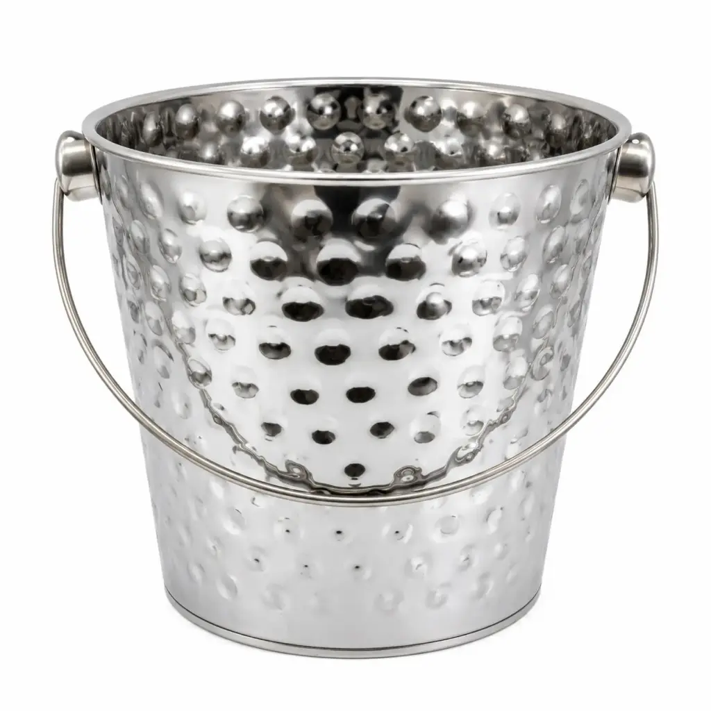 360 HOME MY HOME HAMMERED ICE BUCKET 20CM/4.0L SILVER