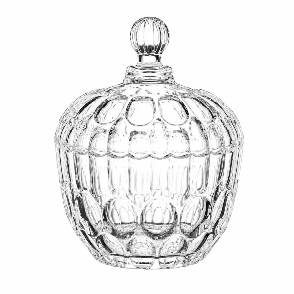 360 HOME GLASS CONTAINER PACKAGED IN 6 COLOR BOXES T:49MMB:66MMH:225MMV:175ML  (8PCS/BOX)