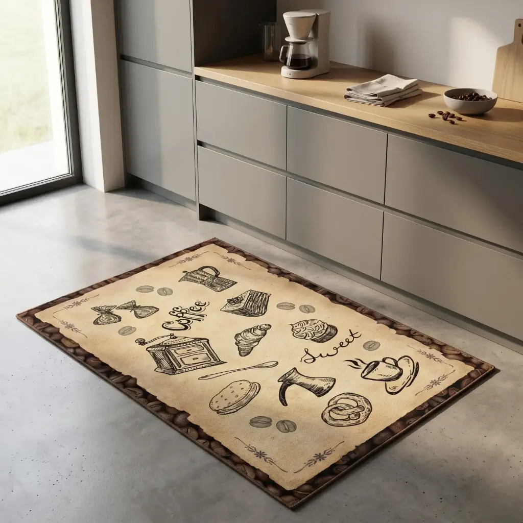 360 HOME MY KITCHEN CARPET 150*200 CRYSTAL VELVET 