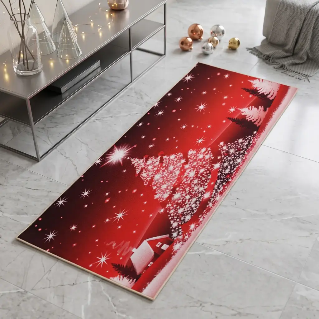 360 HOME MY HOME CHRISTMAS MULTI USE CARPET 50*150 CRYSTAL VELVET 