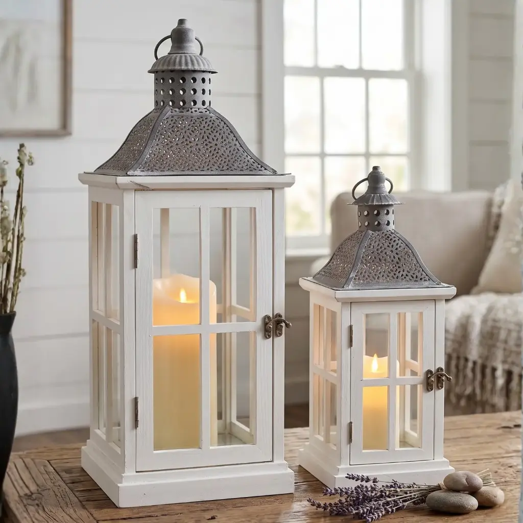360 HOME MY HOME DECORATION WOODEN LANTERN 20*20*51.5   14*14*36