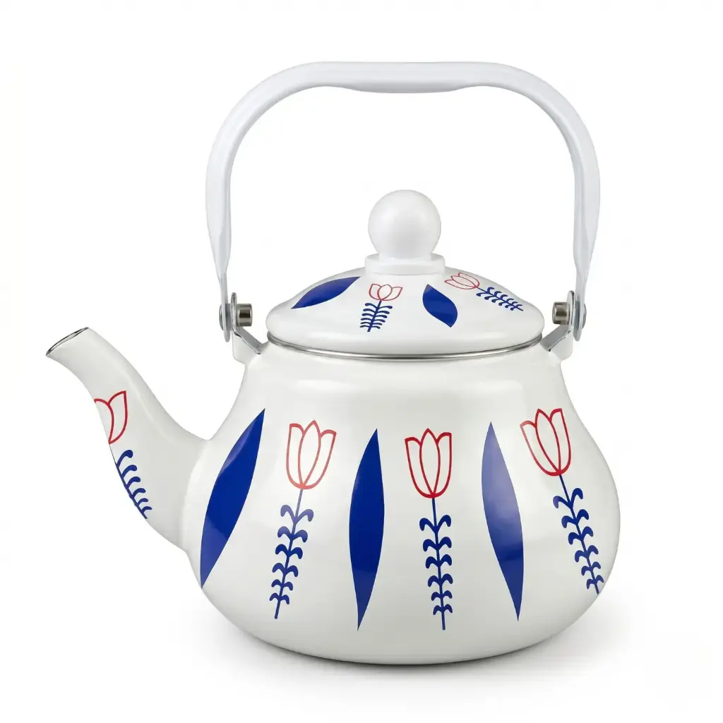 360 MY KITCHEN ENAMEL COFFEE POT WITH LID 1.5L