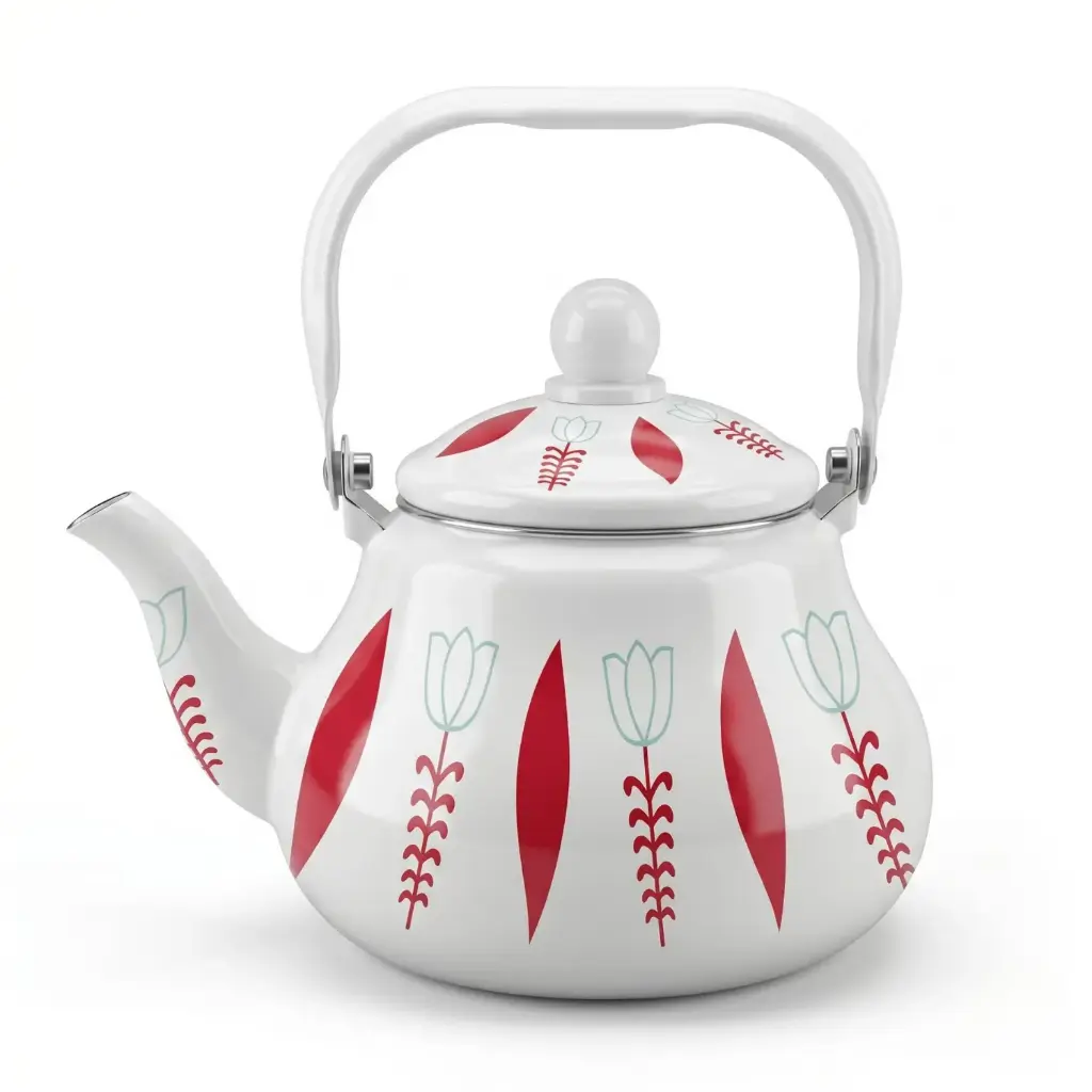 360 MY KITCHEN ENAMEL COFFEE POT WITH LID 1.5L