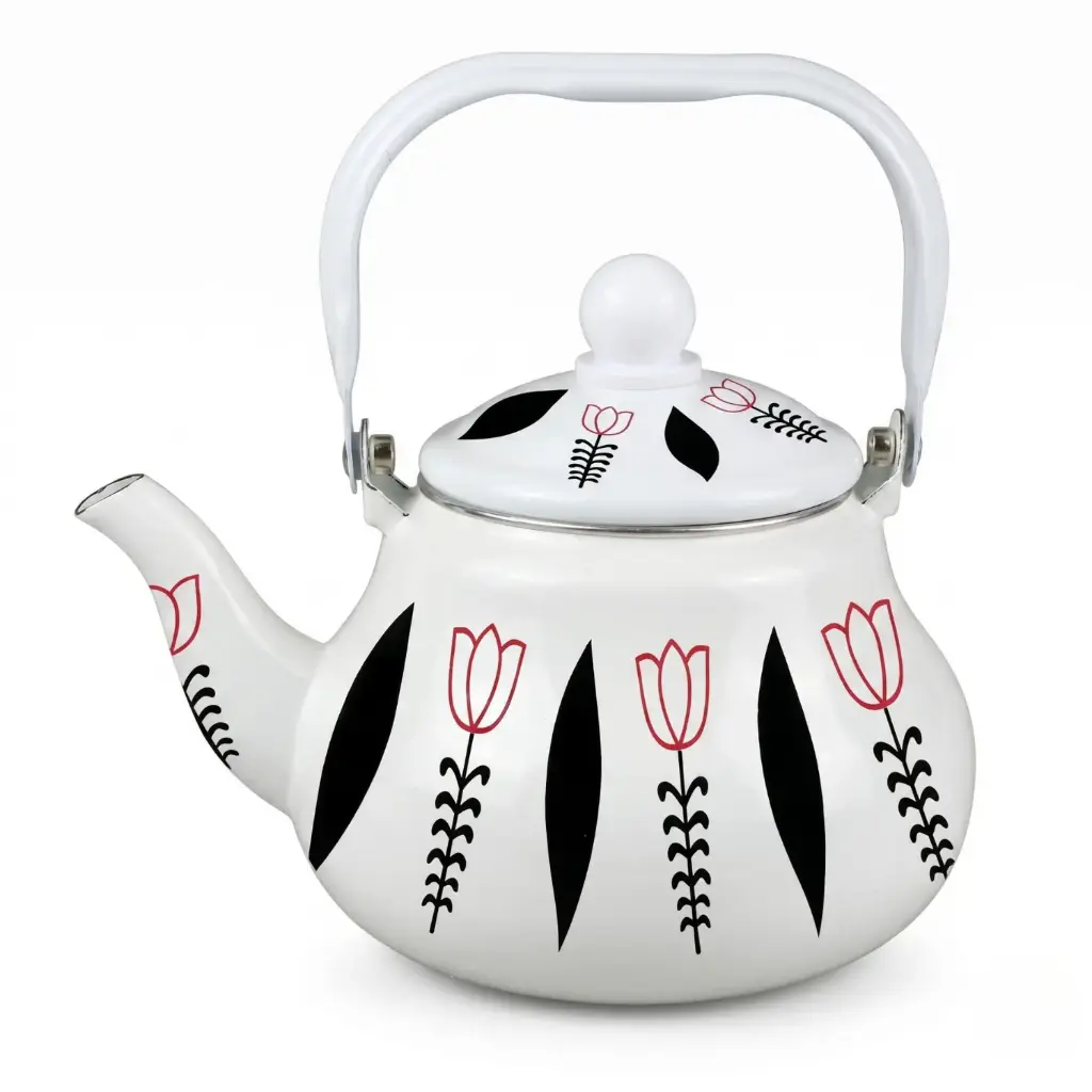 360 MY KITCHEN ENAMEL COFFEE POT WITH LID 1.5L