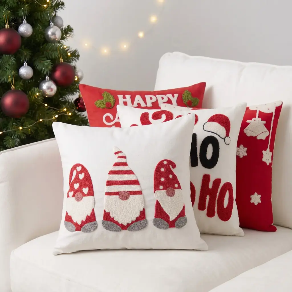 360 HOME MY HOME CHRISTMAS PILLOW EMBROIDERY DESIGN 45cm*45cm