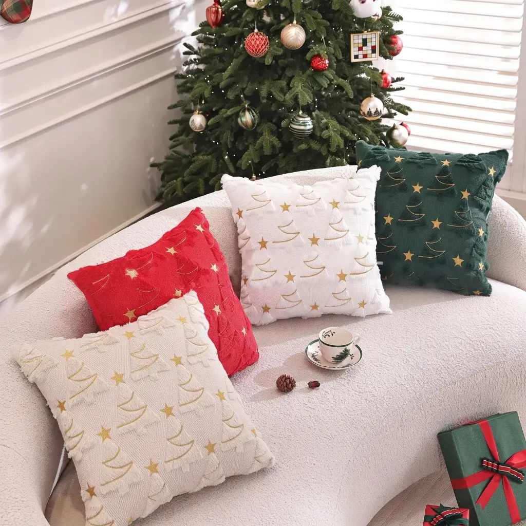 360 HOME MY HOME CHRISTMAS PILLOW EMBROIDERY DESIGN 45cm*45cm