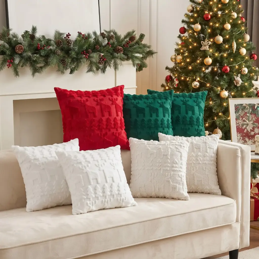 360 HOME MY HOME CHRISTMAS PILLOW EMBROIDERY DESIGN 45cm*45cm