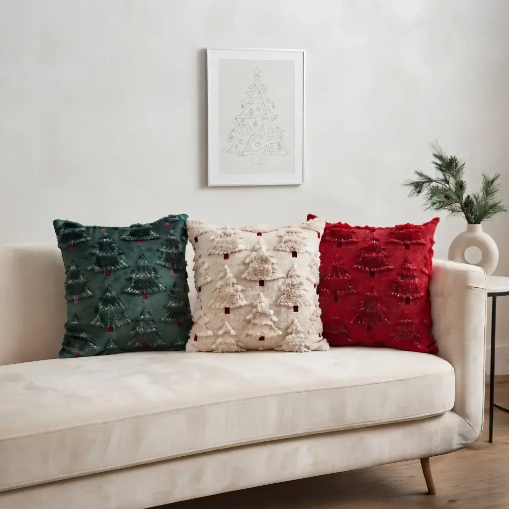 360 HOME MY HOME CHRISTMAS PILLOW EMBROIDERY DESIGN 45cm*45cm