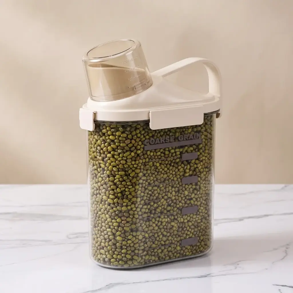 360 HOME MY KITCHEN GRAIN STORAGE SMALL BEIGE 10.6*20.1*28.8CM