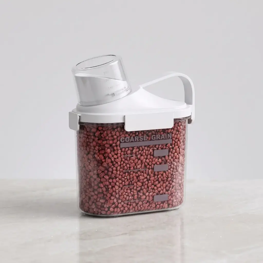 360 HOME MY KITCHEN GRAIN STORAGE MEDIUM WHITE 10.6*20.1*22CM