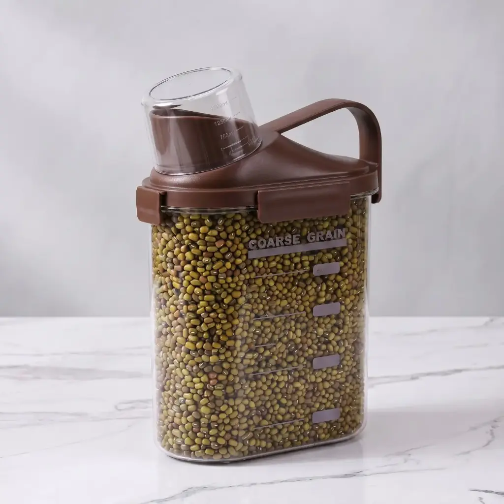 360 HOME MY KITCHEN GRAIN STORAGE SMALL BROWN 10.6*20.1*28.8CM