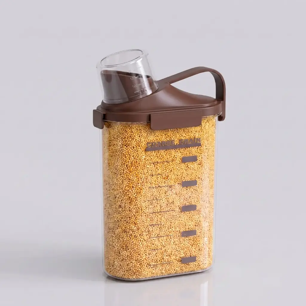 360 HOME MY KITCHEN GRAIN STORAGE LARGE BROWN 10.6*20.1*33.7CM