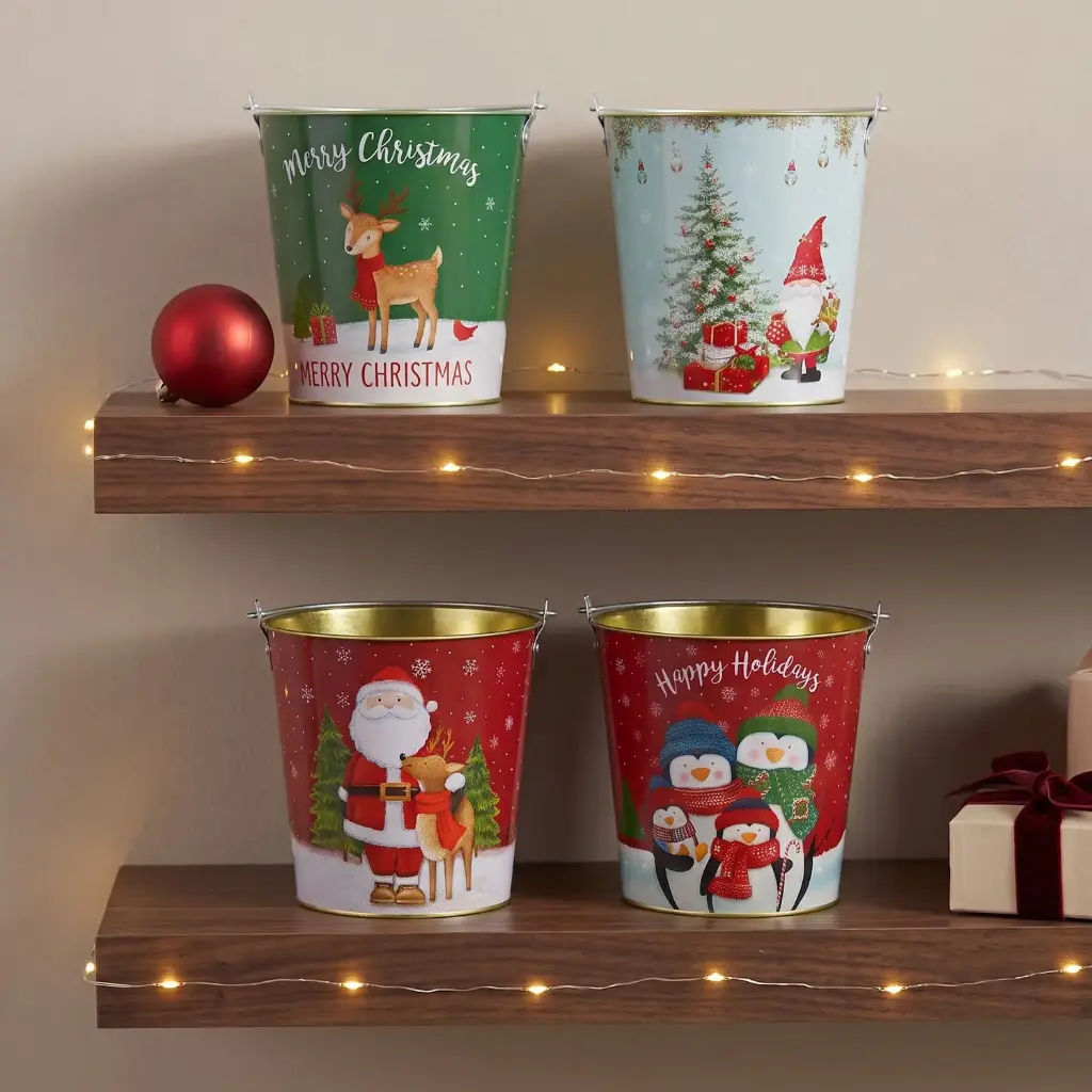 360 HOME CHRISTMAS IRON CUP 25.5*19.3*23CM