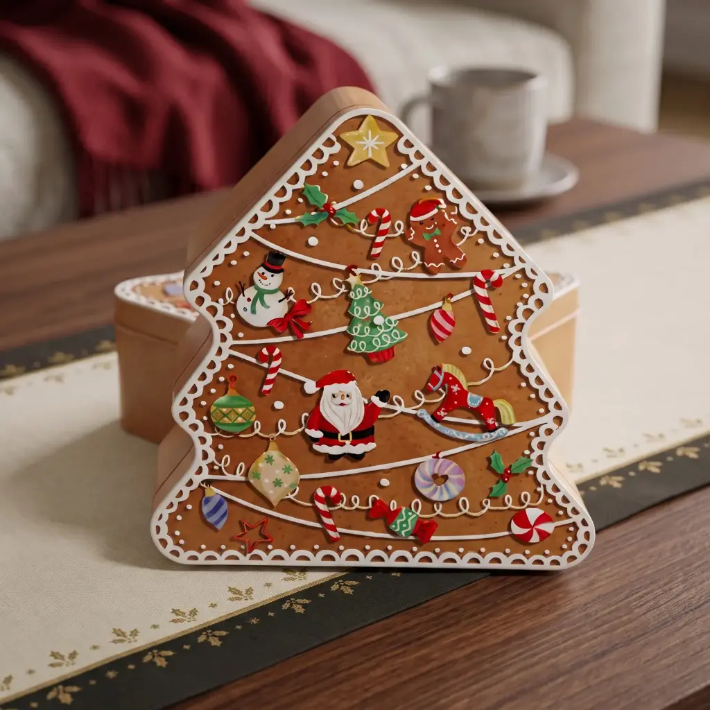 360 HOME CHRISTMAS IRON BOX MULTIUSE  13.8*12*6
