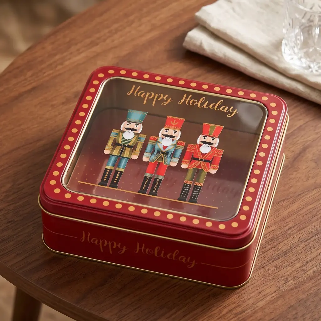360 HOME CHRISTMAS IRON BOX MULTIUSE  15.2*15.2*5.7