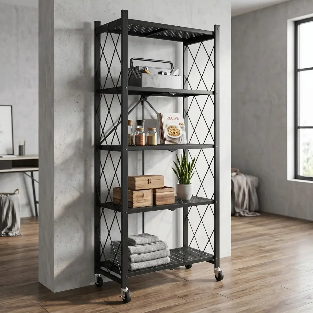 360 HOME METAL STORAGE SHELF STEEL FRAME CROSS-BRACE SIDE PANEL 71X34X158CM