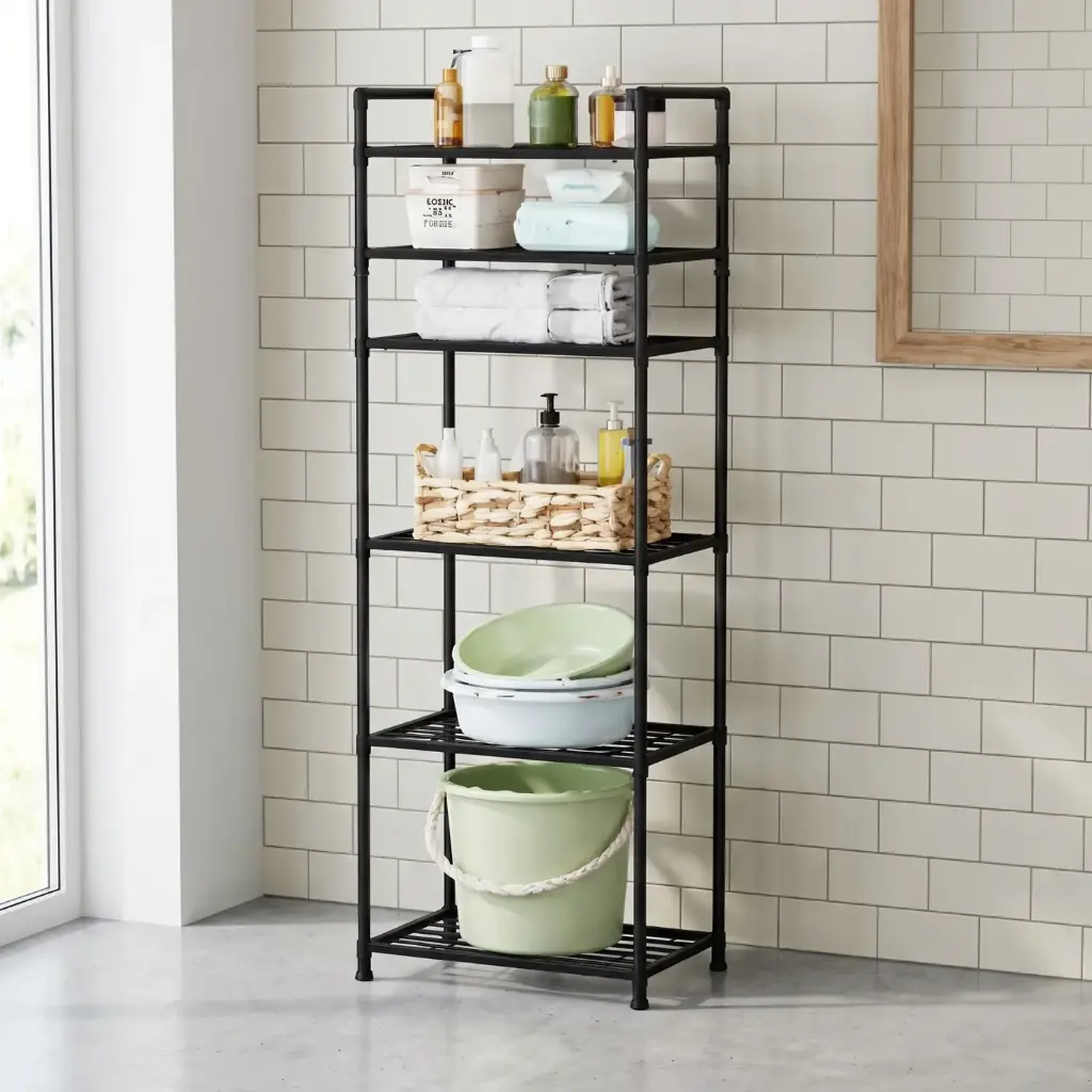 360 HOME METAL STORAGE Four-layer dense mesh cart 42*32*168