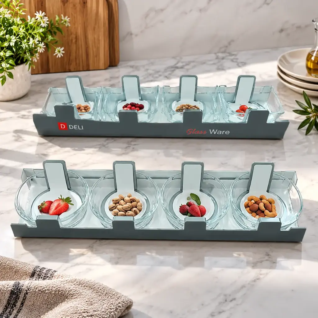 360 HOME MY KITCHEN GLASS SNACK BOWL SQUARE BOWL VERYICAL GLOSSY HAMMERED 230ML BOX OF 96