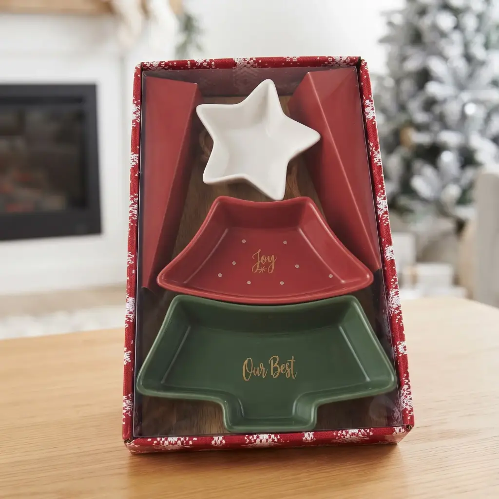 360 HOME CHRISTMAS GRAVY BOAT IN CLEAR PLASTIC WRAPPING 20.5*29*5CM BOX OF 12