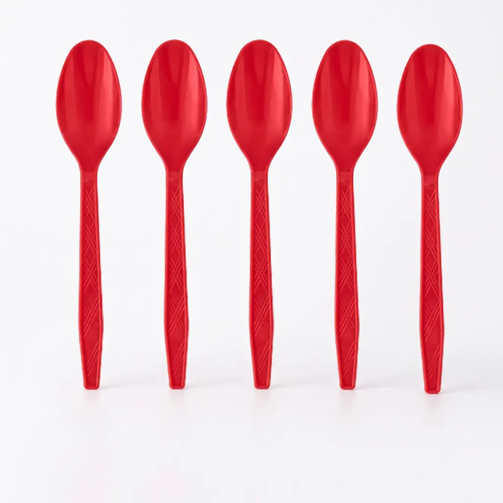 360 HOME CHRISTMAS PLASTIC CUTLERY SPOON SE T 10PCS 