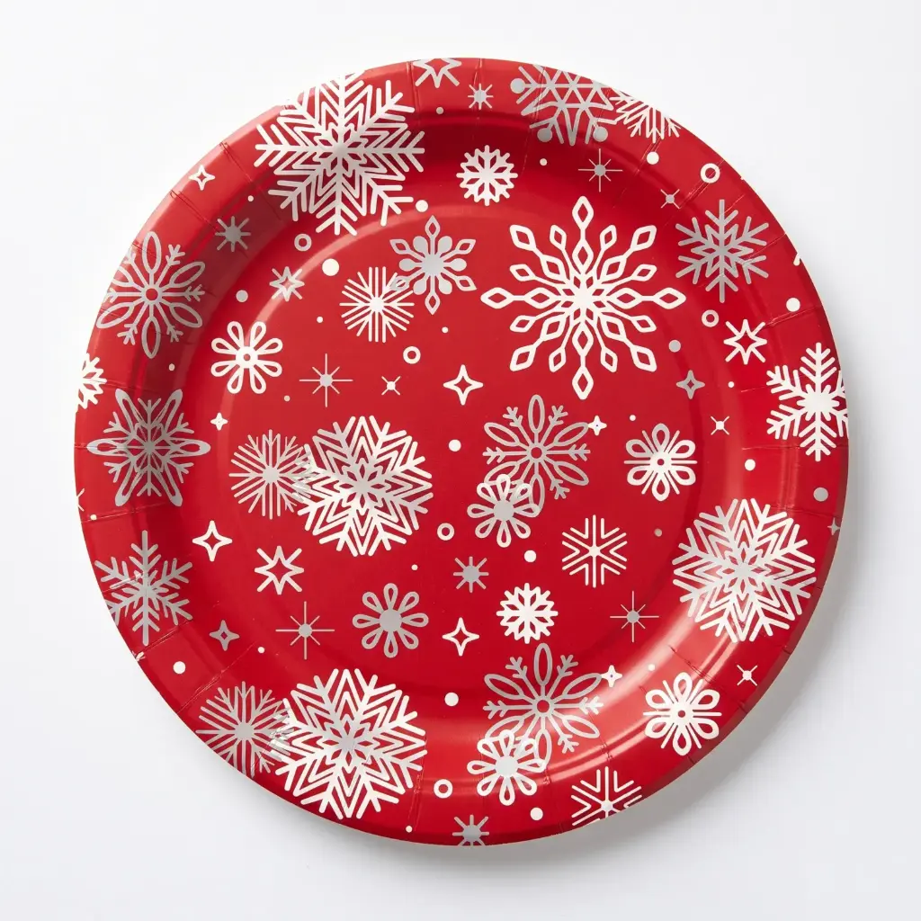 360 HOME CHRISTMAS CARTON PLATES PLATE 9" 10PCS 